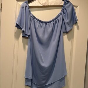Elegant Blue Women's Top